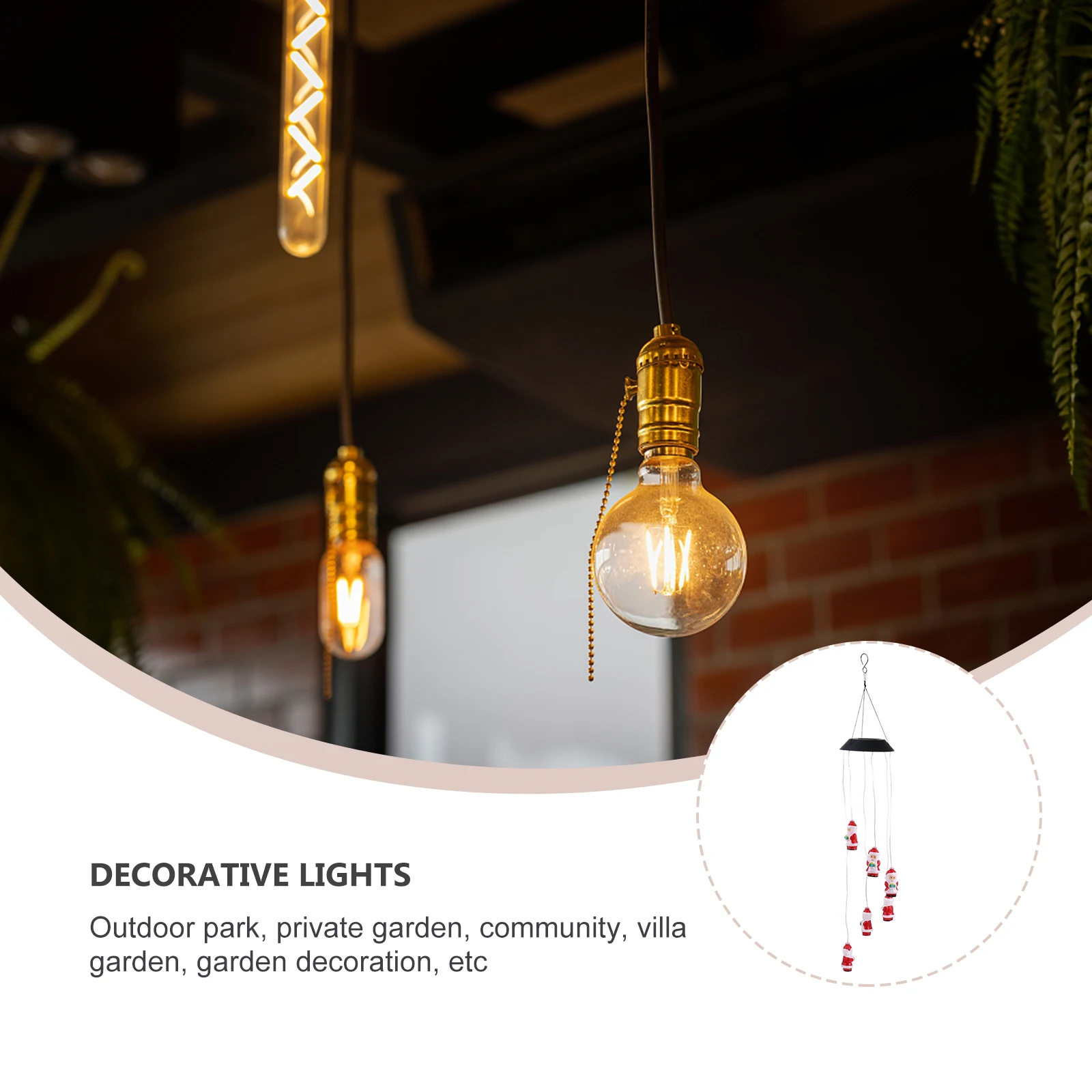 

Santa Claus Decorative Light Solar Lights for outside Waterproof Garden Powered Lanterns Outdoor Bright Christmas