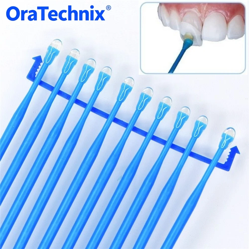 200/100PCS Dental Applicator Sticks Disposable  Adhesive Tip for Tooth Crown Porcelain Veneer Oral Health Care Sticks Material