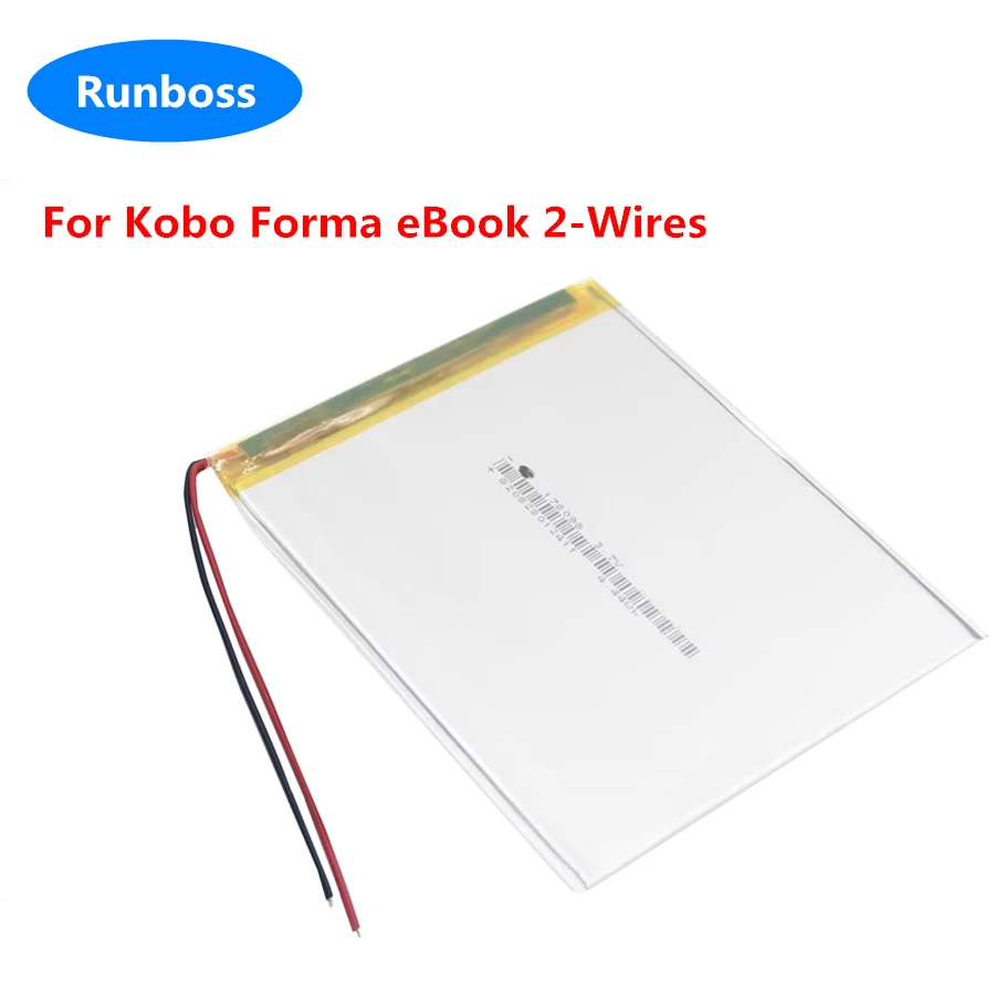 New 3.7V 1200mAh High Capacity Li-Polymer Battery For Kobo Aura One For Kobo Forma eBook 2 Wires + Free Tools