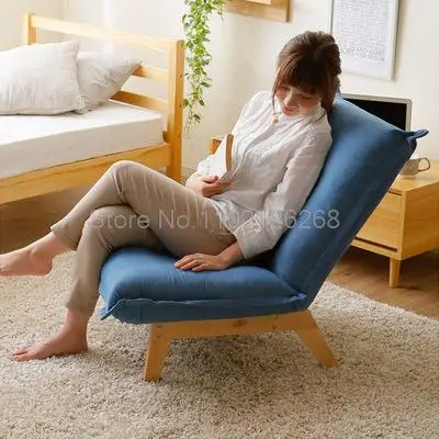 

Floor Foldable Relax Sofa Recliner Chair Folding Chaise Living Room Furniture Modern Reclining Leisure Chair Fabric Upholstery