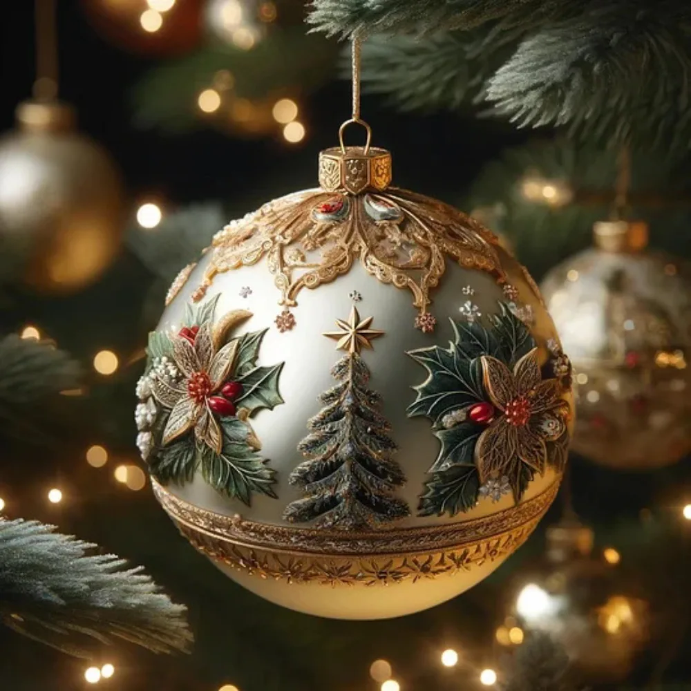 Fairy Tale Planet Christmas Tree Decoration Acrylic Flat Multifunction 2D Acrylic Pendant Decorative Durable Material