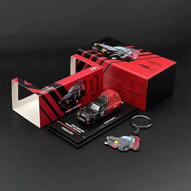 

INNO In Stock 1:64 SUNNY HAKOTORA 09 RACING DECEPCIONEZ Key Chain Gift Included Diecast Diorama Car Model Miniature