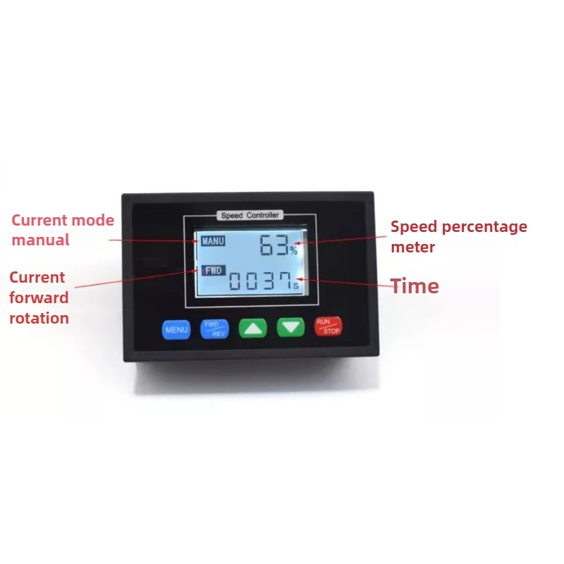 12v24v36v48 وحدة تحكم محرك التيار المستمر سرعة متعددة الوظائف حاكم المحرك القابل للبرمجة شاشة الكريستال السائل