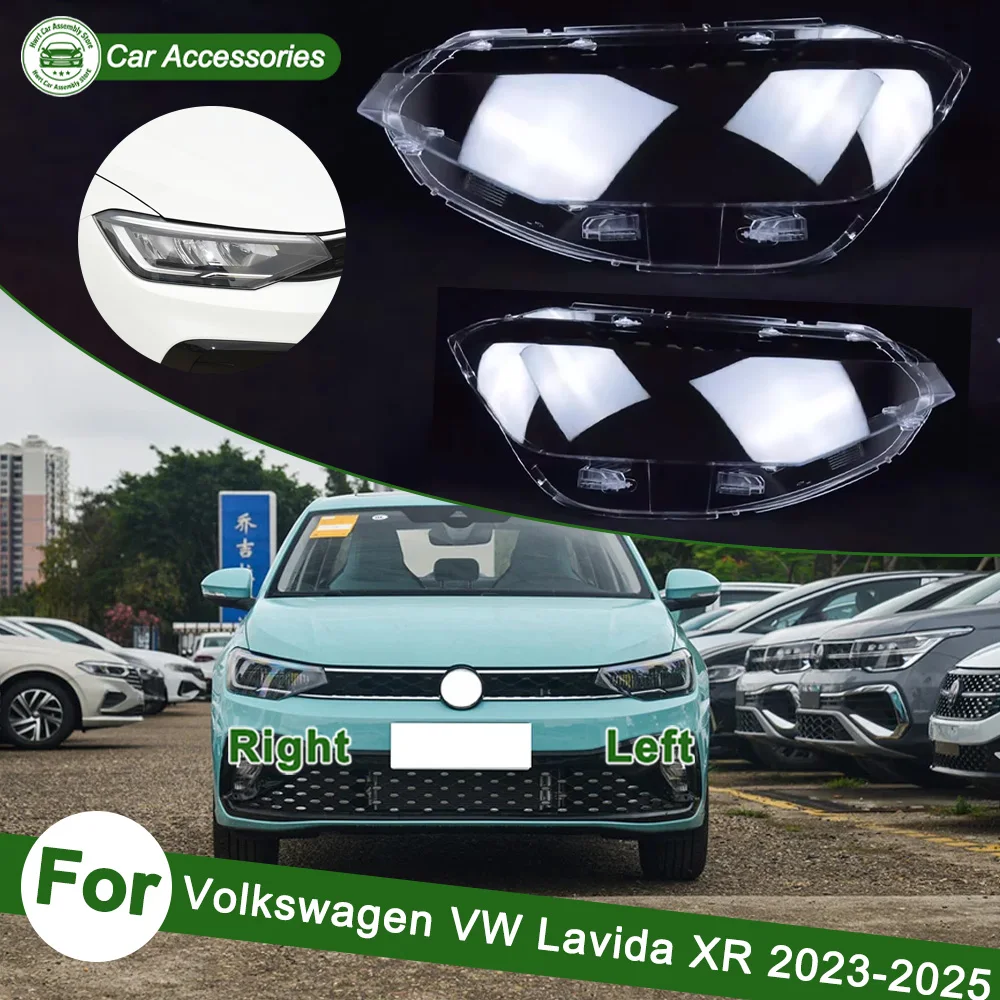 Headlamp Cover 2023-2025 For Volkswagen VW Lavida XR Headlight Transparent Lens Lamp Shell Plexiglass Replace Original Lampshade