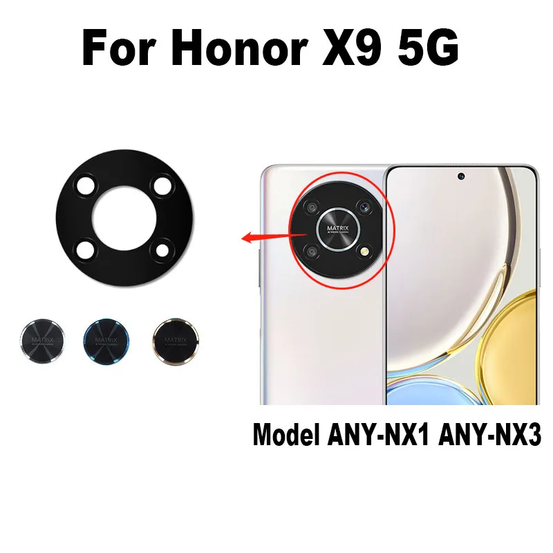 For Honor X9 5G 2022 Back Camera Glass Lens Rear Camera Glass With  Adhesive Sticker Glue  ANY-NX1