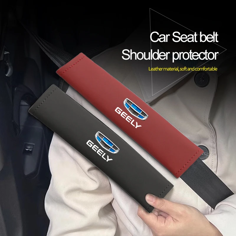 Capa de cinto de segurança do carro almofada de proteção de ombro almofada para geely atlas coolray emgrand x7 gt tugella preface jingang ícone