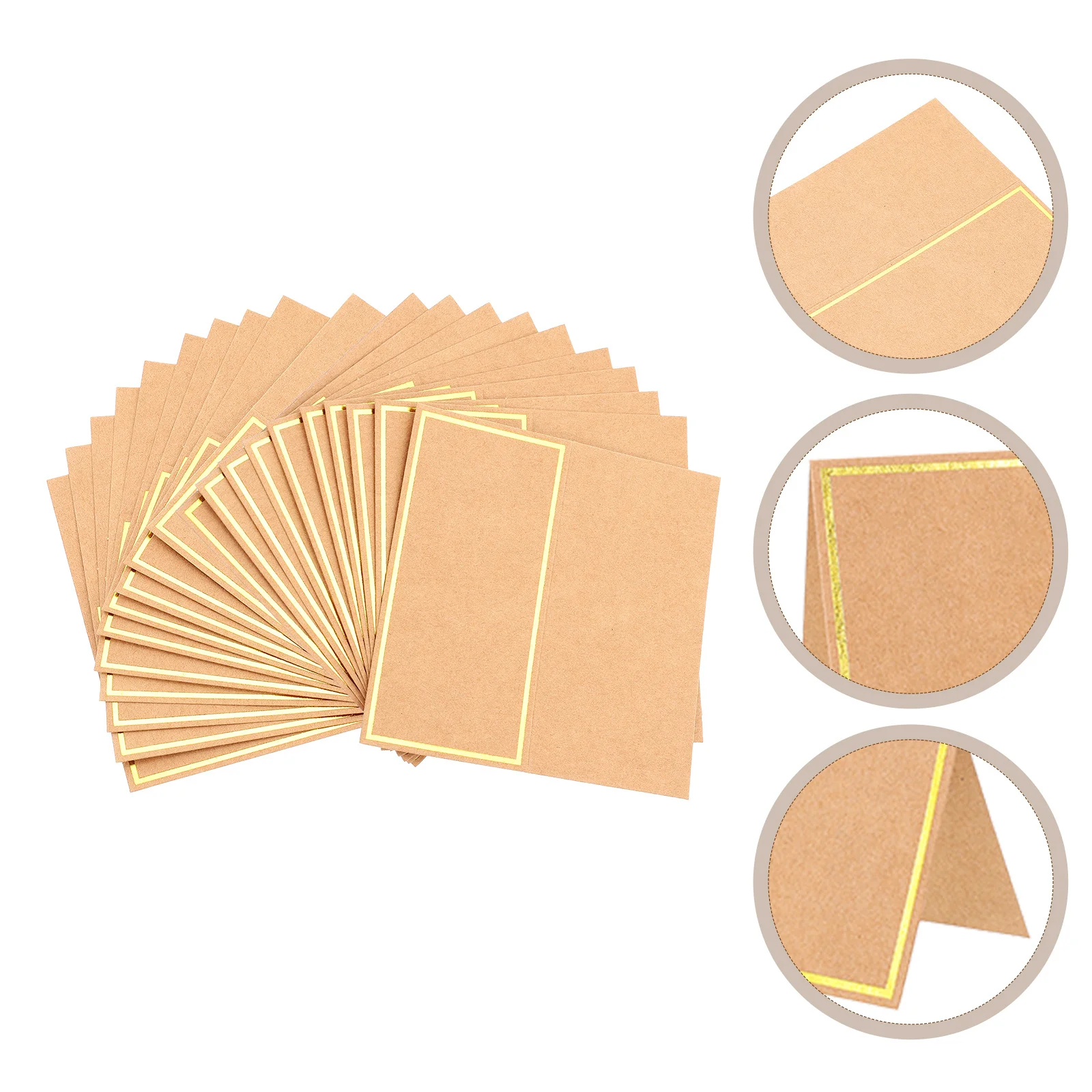 

50Pcs Blank Place Cards Premium Table Sign Cards for Wedding Party Reserved Signs Banquet Decoration Multi-Use Seat Markers