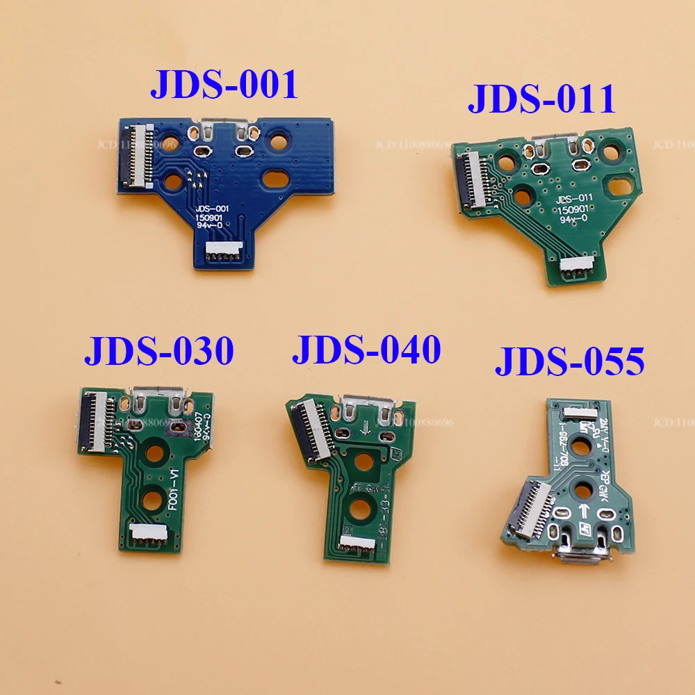 For PS4 Controller Micro USB Charging Board Port Socket jack Dock 12Pin 14Pin JDS 001 011 030 040 055 Connector Cable