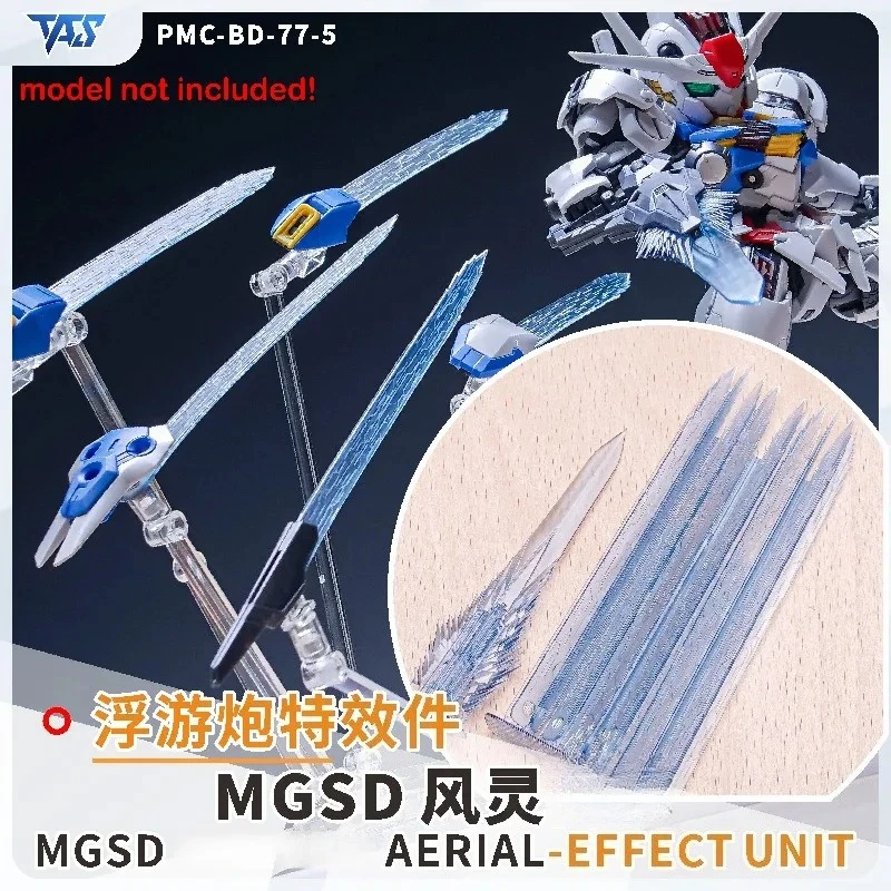 TAS PMC-BD-77-5 Effect Unit Funnels & Light Sword Special Effect Upgrade Parts Fit MGSD XVX-016 Aerial Model Kit DIY Detail