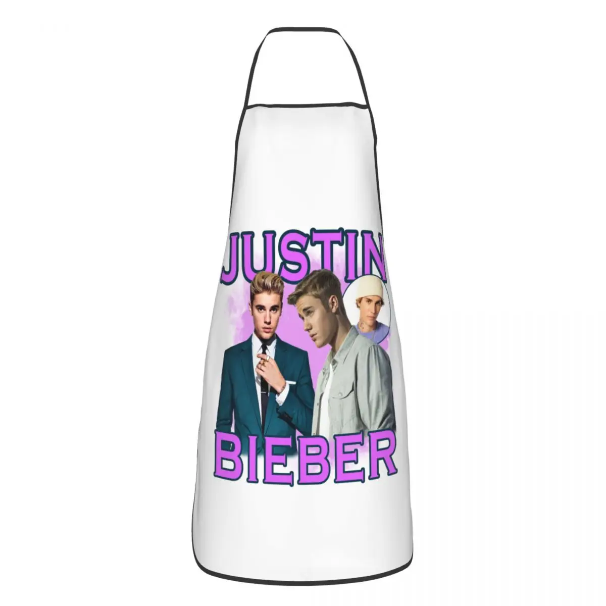 

Нагрудник на заказ, рэпер, фартук Джастина Бибера для мужчин и женщин, унисекс, для взрослых, шеф-повара, кухня, кулинария, стол, кухня, садоводство