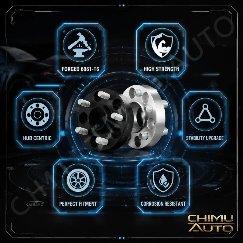 【CHIMU AUTO】 For Subaru BRZ Forester XV Impreza WRX Crosstrek Forged Wheel Spacer Adapter 5x100 5x114.3 56.1mm