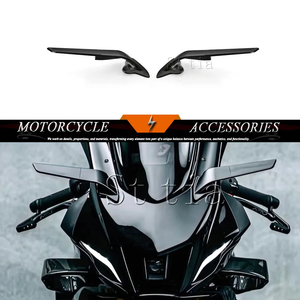 

Зеркала заднего вида для мотоцикла YZF-R7 2025, подходят для YAMAHA YZF R7, YZF-R6, YZF R6 2015-2024, YZF-R1, R1, регулируемые зеркала с CNC-обработкой и функцией защиты от ветра