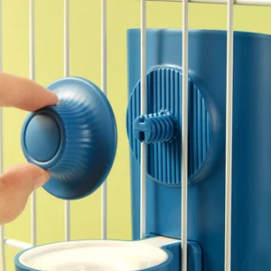 Dispenser Air Pengumpan Hewan Peliharaan Otomatis Hewan Peliharaan Mangkuk Gantung Botol Air Dispenser Wadah Makanan untuk Anak Anjing Kucing Kelinci Marmot 10 mangkuk makanan kelinci penjualan terbaik - №
