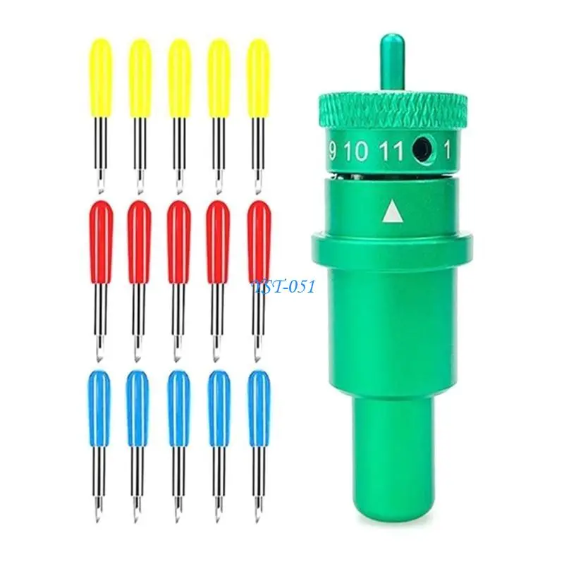 e15a graphtecs قاعدة حامل شفرة مع 15pcs graphtecs قاطع الشفرة قطع الشفرة 30/45/ 60 درجة