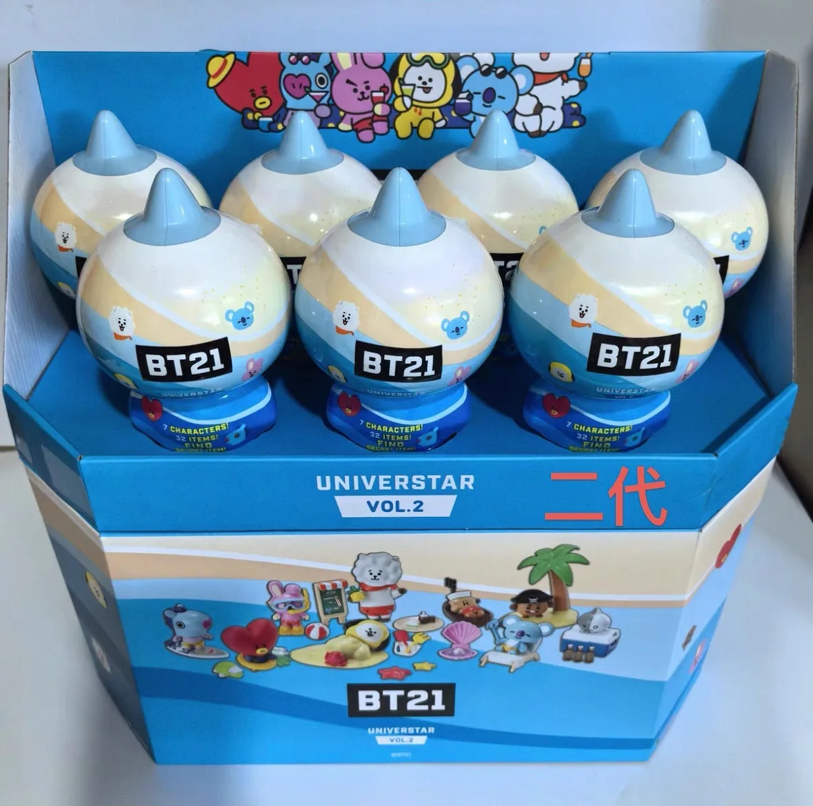 Offizielle Bt21 Figuren, authentische BTS-Sammelfiguren, Modellpuppen mit Szenenzubehör, Desktop-Dekoration für K-Pop-Fans – Detail 5