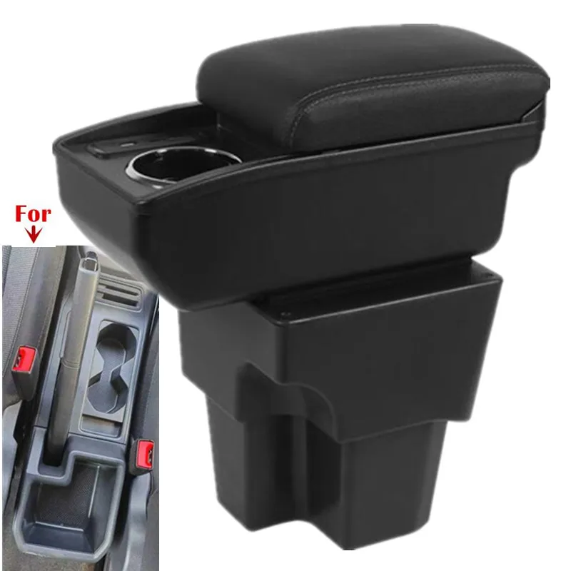 

For Volkswagen T-CROSS Armrest Box For Volkswagen TCROSS Car Armrest double-layer Storage box cup holder Interior Accessories