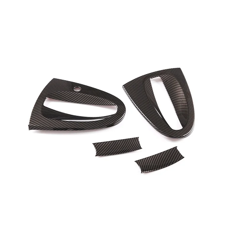 

4Pcs Carbon Fiber Style Car Exterior Door Handle Bowl Cover Trim for Smart Fortwo W451