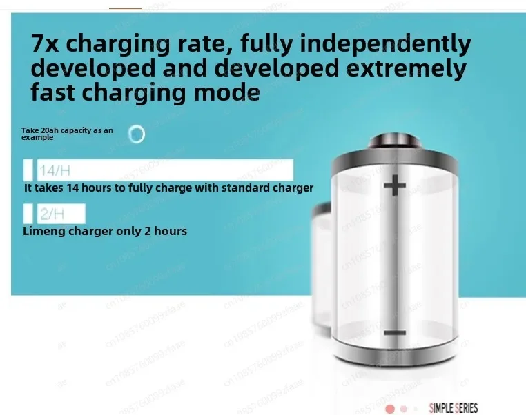 Chargeur intelligent avec écran d'affichage, adapté pour SOCO, NIU, 48V, 60V, 10A, Snap3A, TSC, TC, CU, DU, RU, Umini