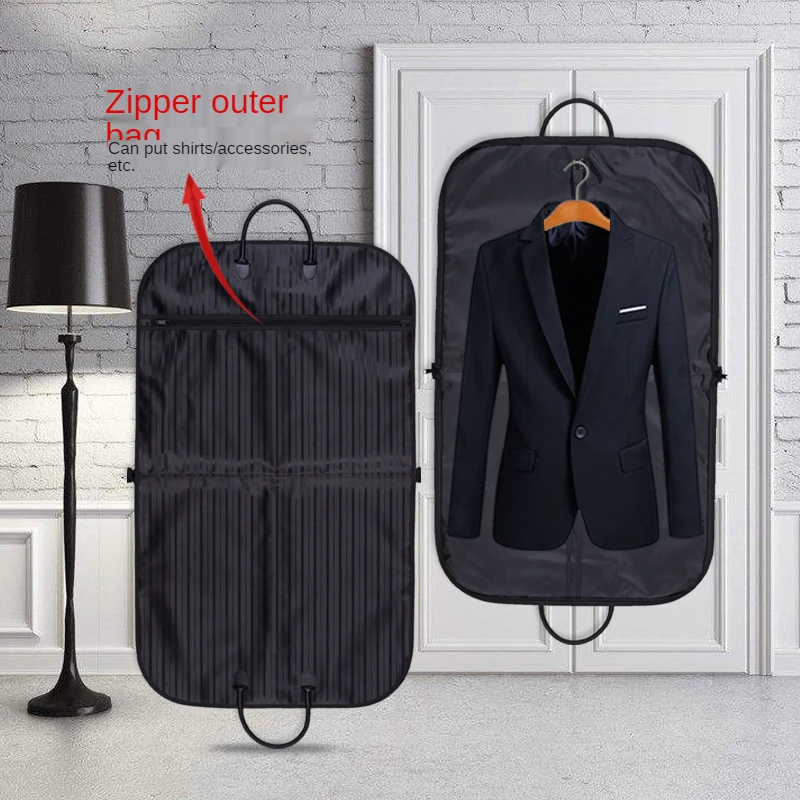 Clothing Garment Storage Bags Men's Dust Covers Hanger Organizer Household Merchandises Portable Travel Suit Coat Accessories