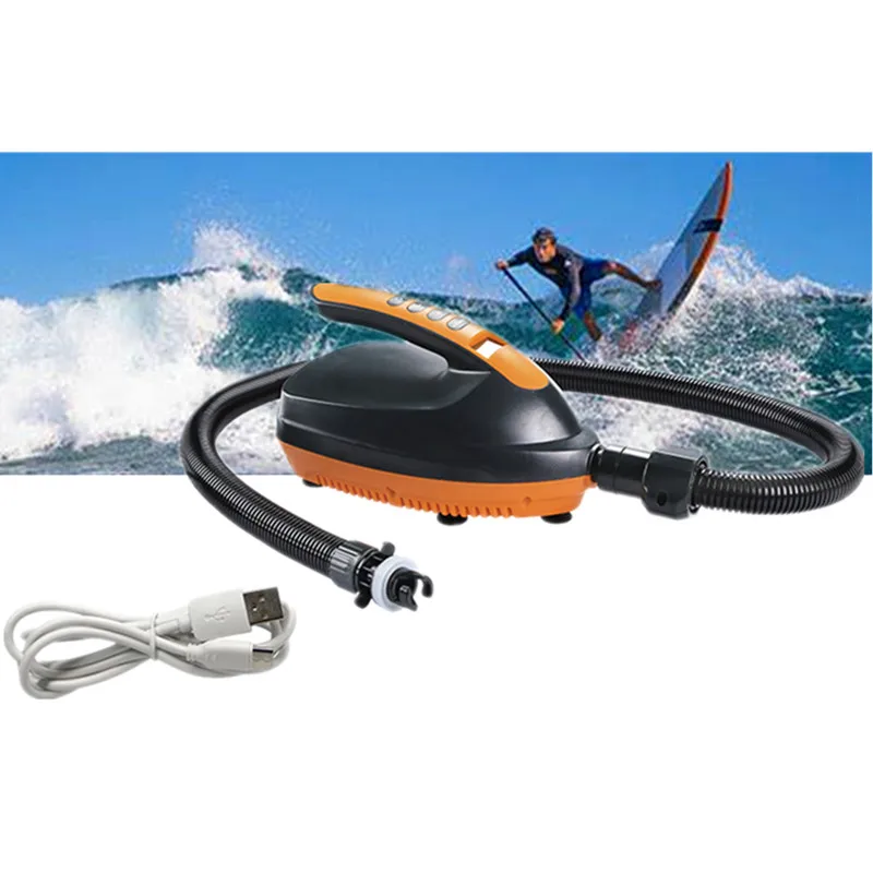 16 PSI Surfboard SUP Kayak AIR Track Floating Dock Mat Electric Rechargeable Lithium Battery Air Pump for Paddle Board