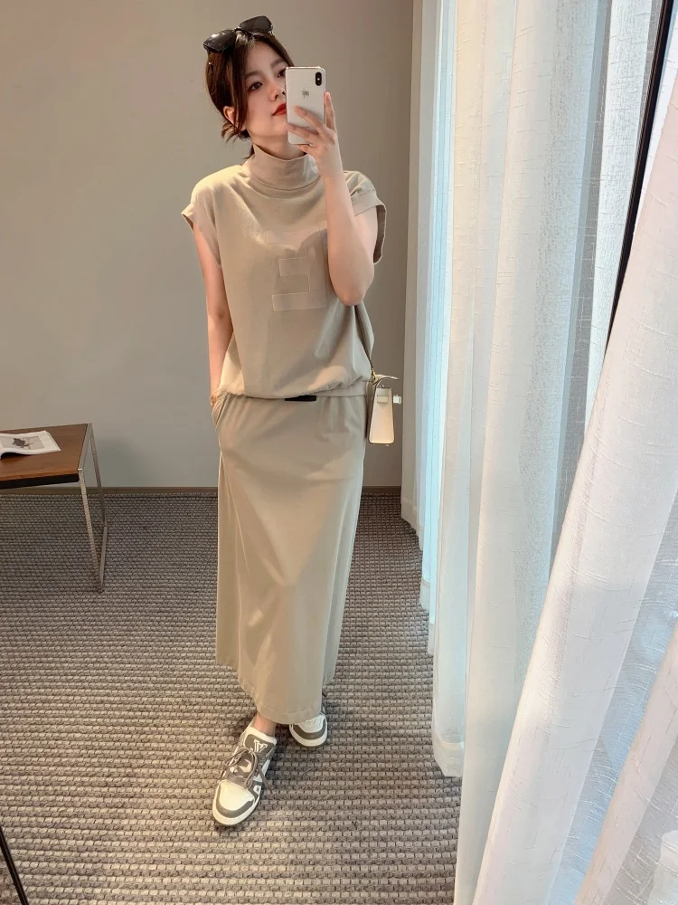 

Женский летний повседневный костюм Thoe Chen: винтажный стиль, прямой крой, хлопок, комплект из двух предметов