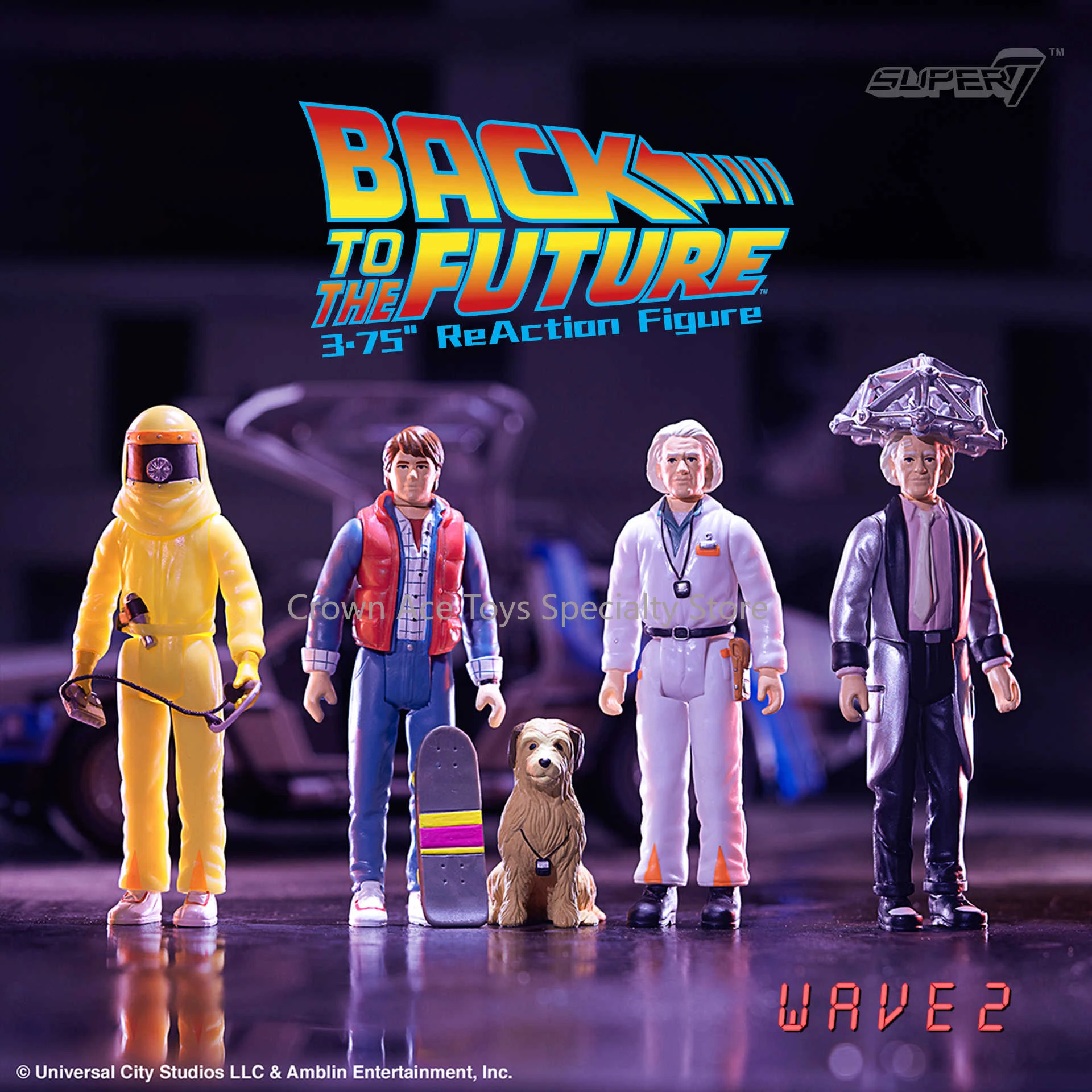 

В наличии Super7 вернуться в будущее, Doc Brown Marty McFly, подвесная открытка, 3,75 дюйма, аниме, фигурки героев, коллекционные настольные игрушки, подарки