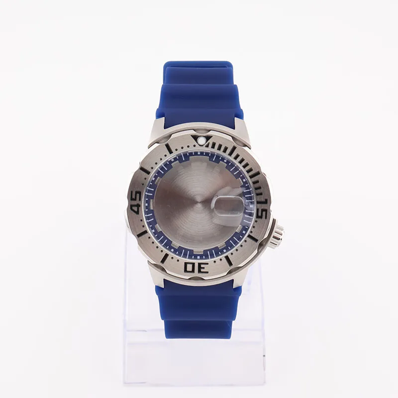 

42mm Stainless Steel Orange Monsters Diver Watch Case with Hardlex Crystal for NH35 NH36 Movements Mod Replacement Part