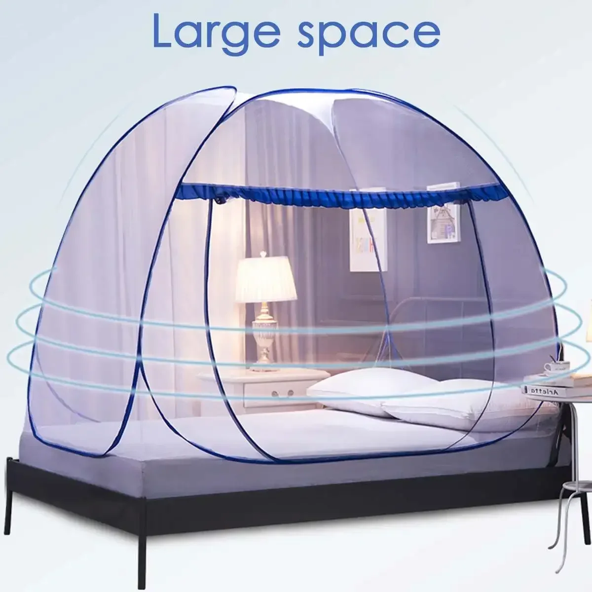 Pop Up Mosquito Net Tent Portable Automatic Installation-free Foldable Student Bunk Breathable Netting mosquitera Home Decor