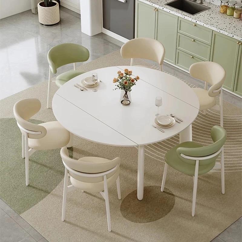 Mobile Restaurant Dining Table Kitchen Desk Extendable Study Modern Luxury Dining Table Lounge Designer Mesa Home Furniture