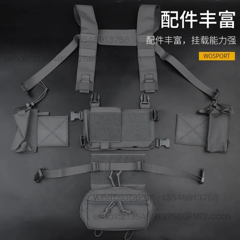 MK4 Chest Rig VE‑74 Lightweight Modular Breathable Vest MOLLE Expandable Outdoor Gear