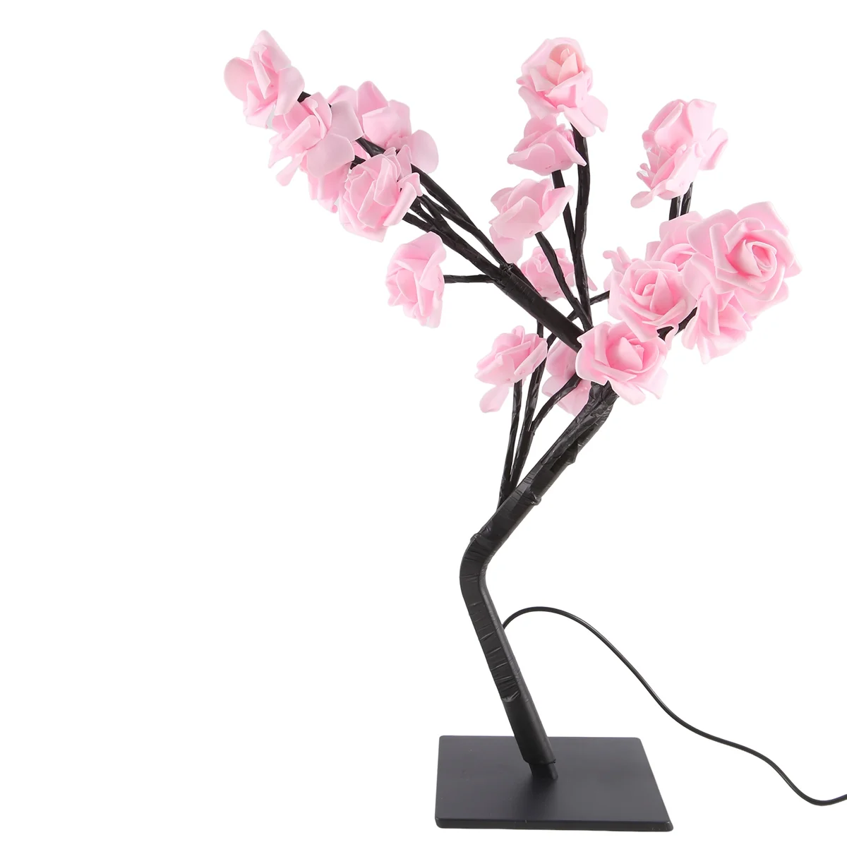 LED Rose Flower Lamp, USB Christmas Tree Night Lights, Perfect for Parties, Weddings, Bedrooms and Mother'S Day Gift-C