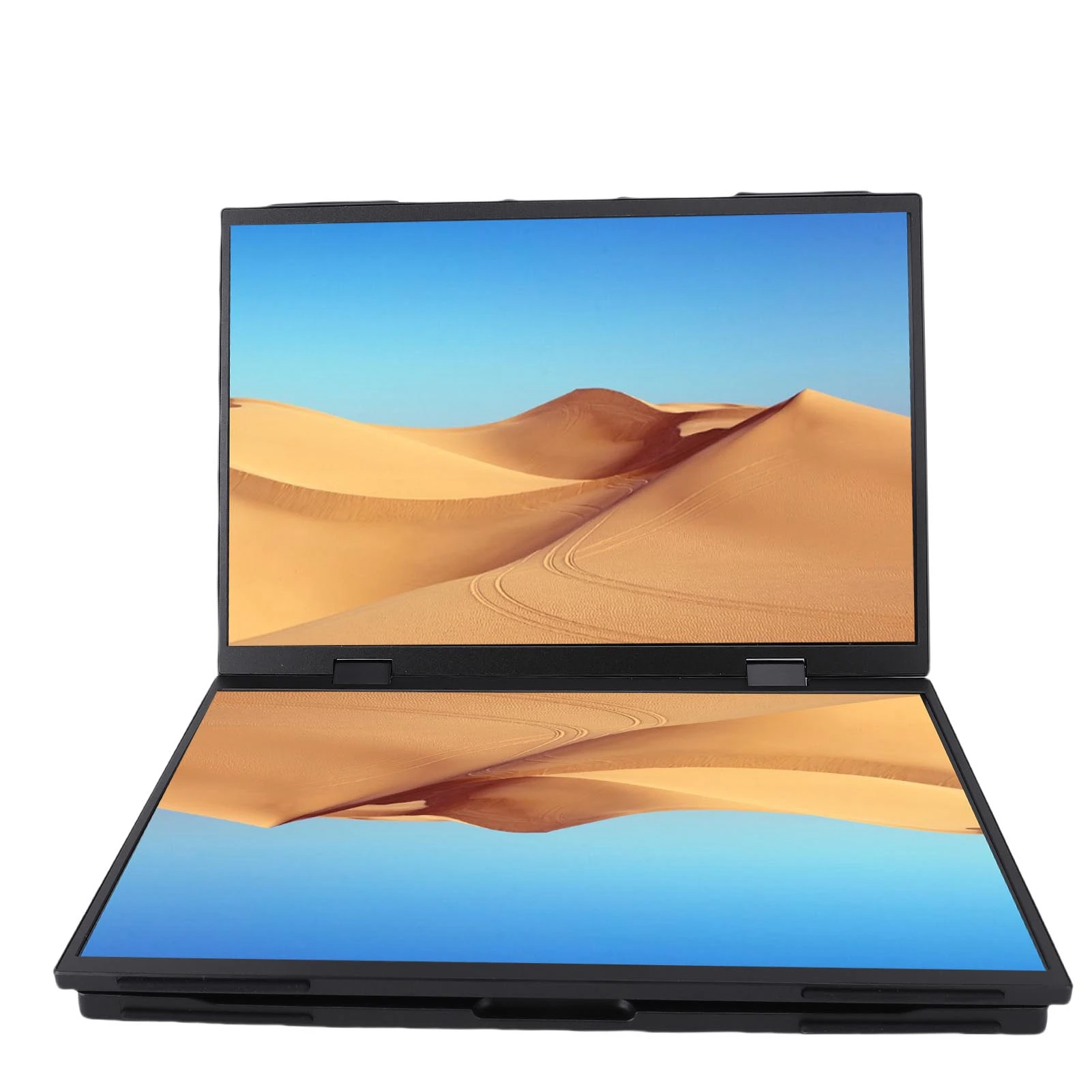 

14in Laptop Dual Screen Portable Display 120Hz 360 Degree Rotation Type-C 1080P Folding Laptop Screen Extender Built in Speaker