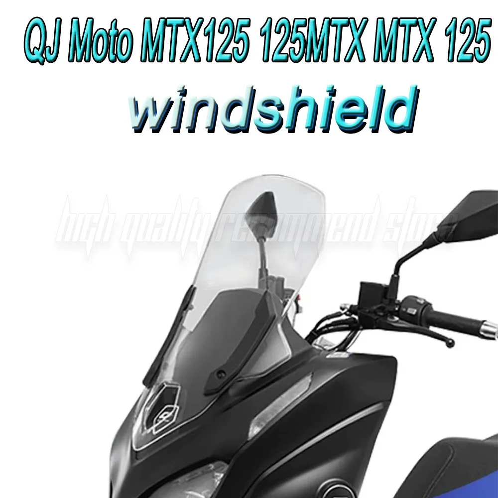 

QJ Moto MTX125 new windshield 60CM/65CM Motorcycle Front Windshield Heightened Suitable for QJ Moto MTX125 125MTX MTX 125