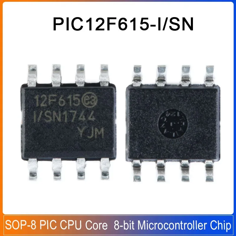 

5-20PCS PIC12F615-I/SN SOIC-8 PIC12F615 SOP8 12F615 PIC 8-bit CMOS flash microcontroller