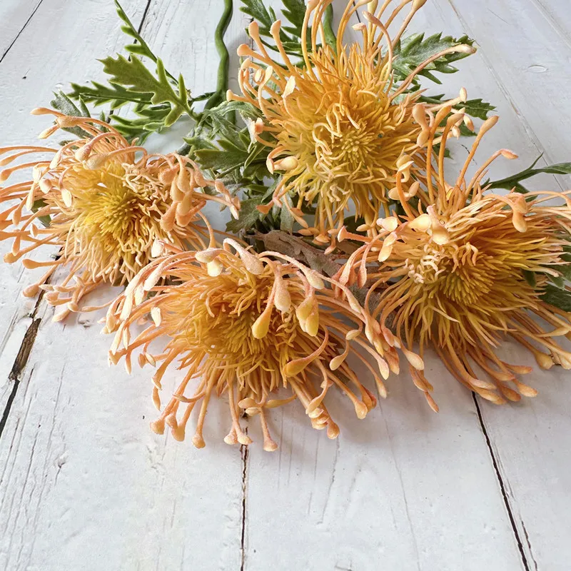 Künstliche Blumen, neue große Spinne, Chrysantheme für Zuhause, Hochzeit, Dekoration, gefälschte Chrysantheme, Tischvase, Weihnachten, Outdoor, Blumen – Detail 4