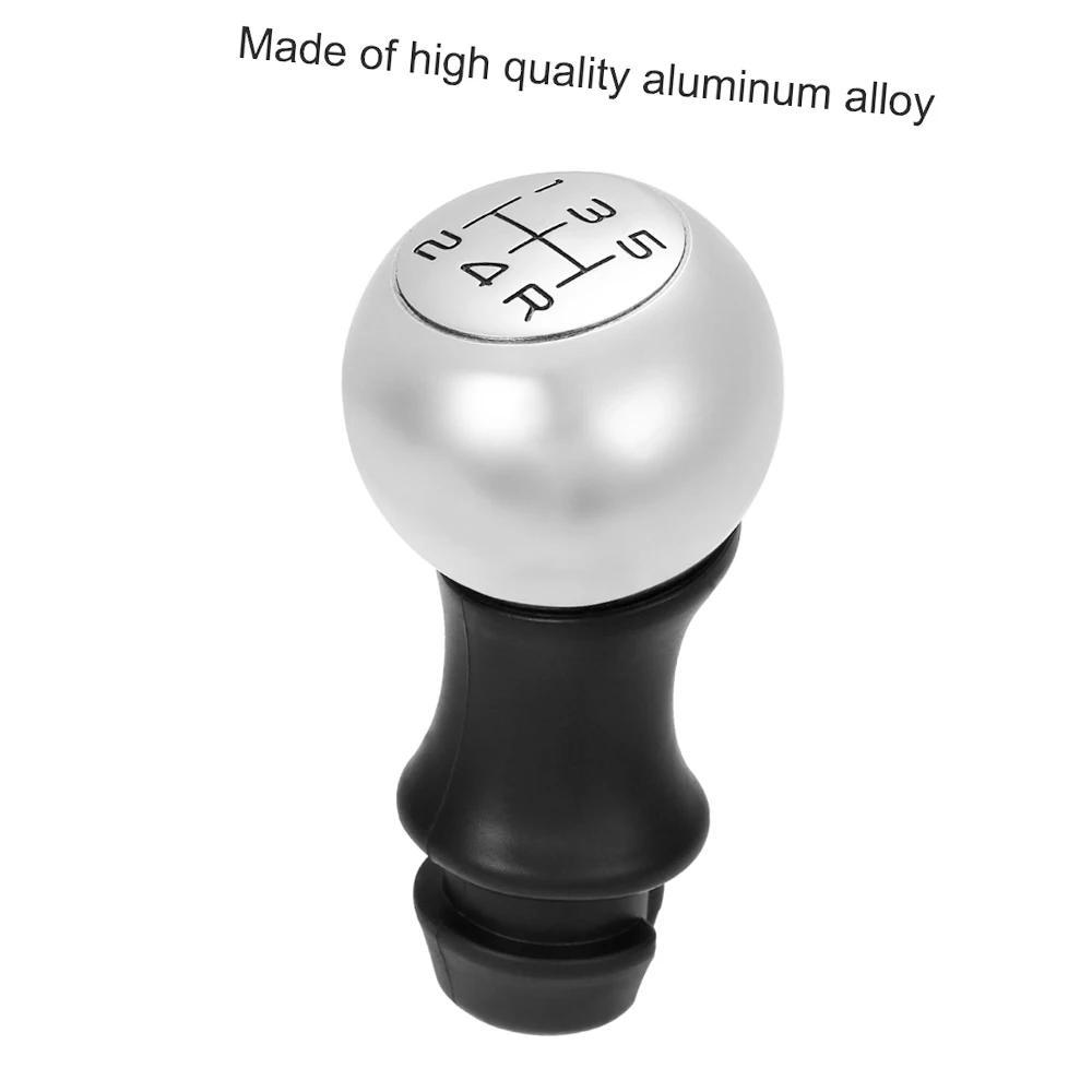 Pommeau de levier de vitesse adaptateur de levier de tête chromé remplacement de Transmission manuelle à 5 vitesses pour Peugeot 106 206 207 306 307 407 408 508