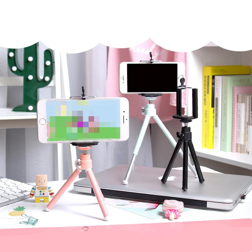 

Mini Mobile Phone Retractable Two Color Tripod Desktop Photography Small Digital Camera Bracket Phone Tripod Strong Flexible