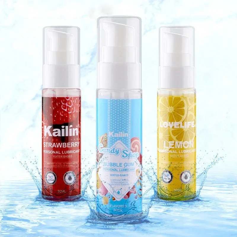 Pelumas dapat dimakan rasa stroberi 30ml untuk minyak pelumas seks Oral vagina Anal produk seks dewasa Gel pijat tubuh