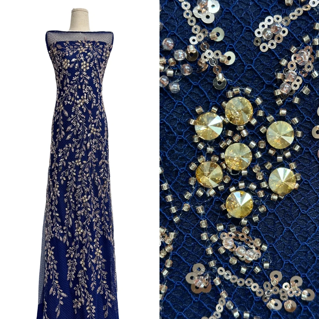 

5 Yards Luxury Stones African Lace Fabrics 2026 Latest High Quality French Tulle Lace Embroidery With Beads For Party Dress