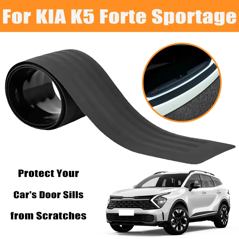 

Universal Anti-scratch Car Trunk Door Sill Plate Protector For KIA K5 Forte Sportage Sorento Seltos Stinger Carnival Rio