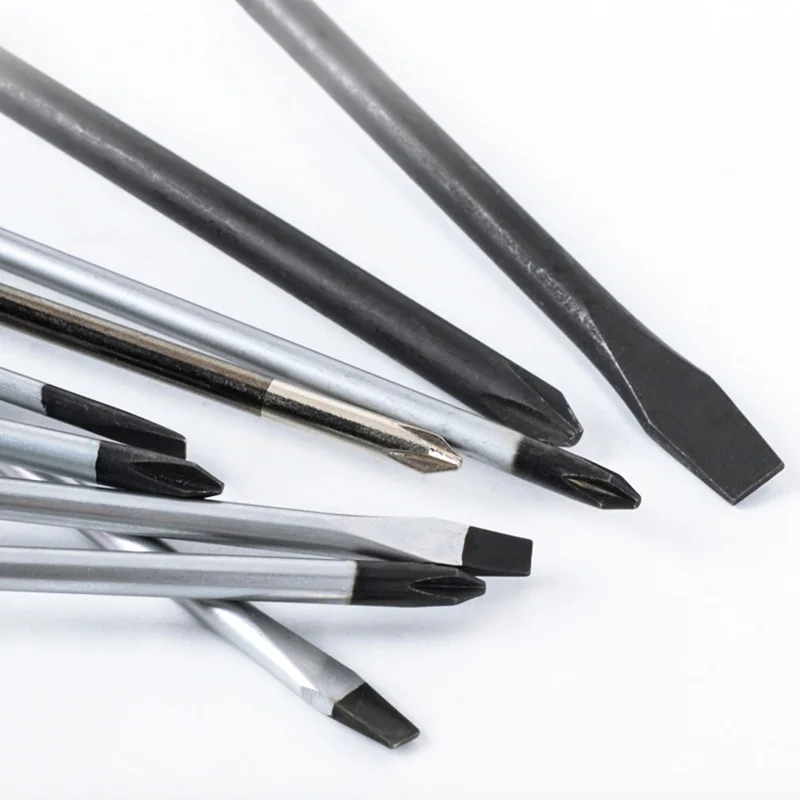 Chave de fenda Phillips Pozi com comprimento magnético, cabo de borracha, reparando ferramentas manuais, com fenda cruzada, 3mm, 4mm, 5mm, 6mm Diameter, 42-300mm, 1Pc