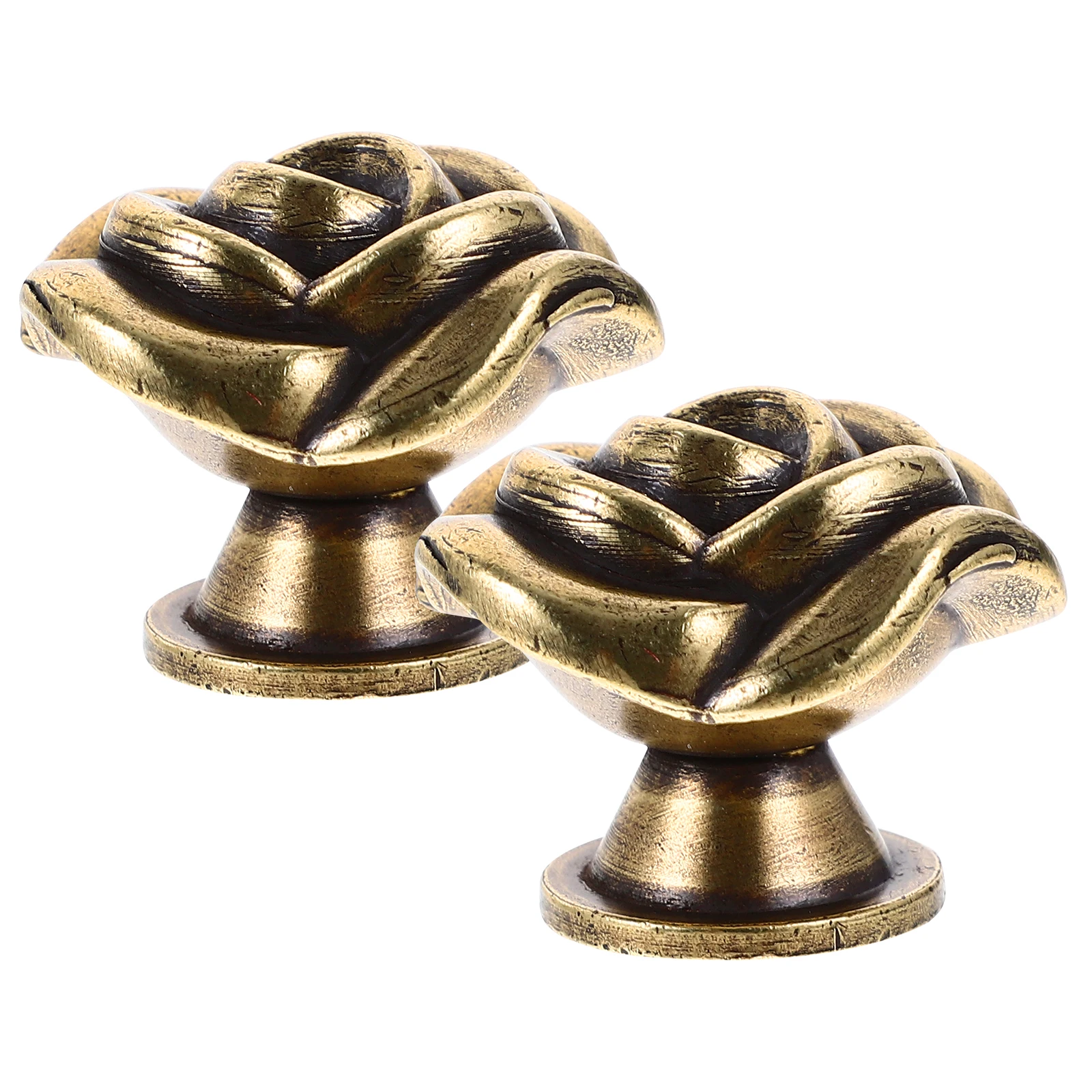 

Flower Knob Vintage Drawer Handles Dresser Knobs Cabinet Hardware Pulls Brass Rose