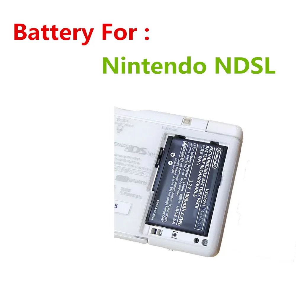 3.7v 1000mAh NDSL Replacement Battery Parts Use For Nintendo NDSL Handheld Gaming Battery
