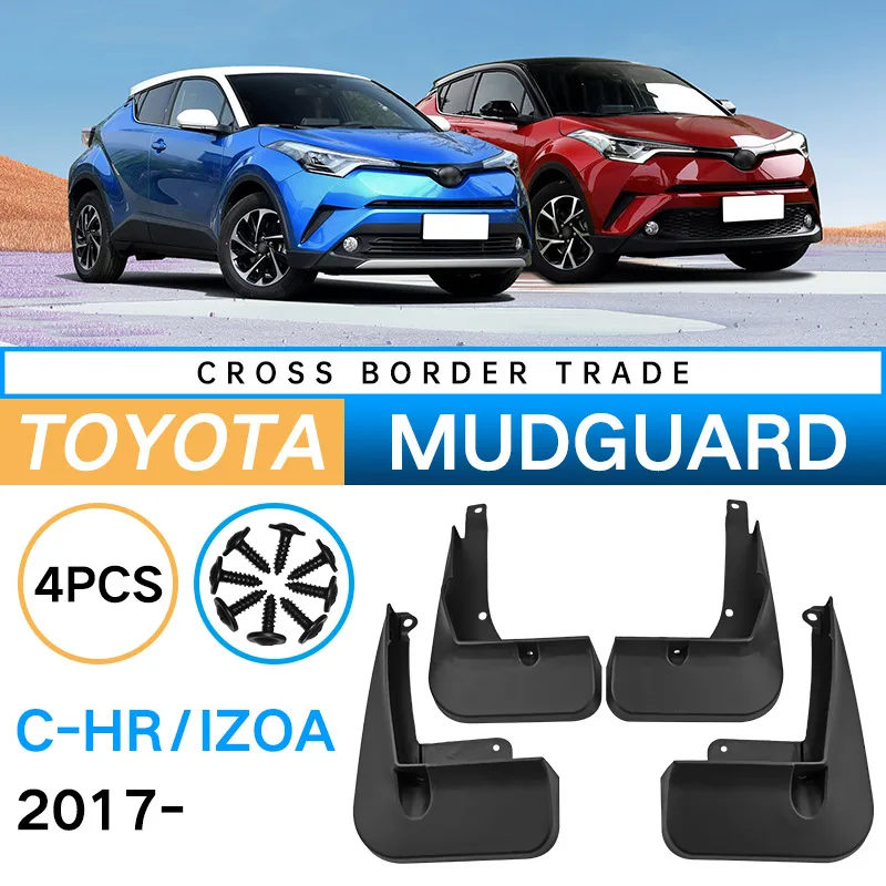 MudFlaps For Toyota C-HR 2016-2022 CHR Mudguards Mud Flaps Splash Guards Front Rear Wheels Fender Car Accessories 4Pcs