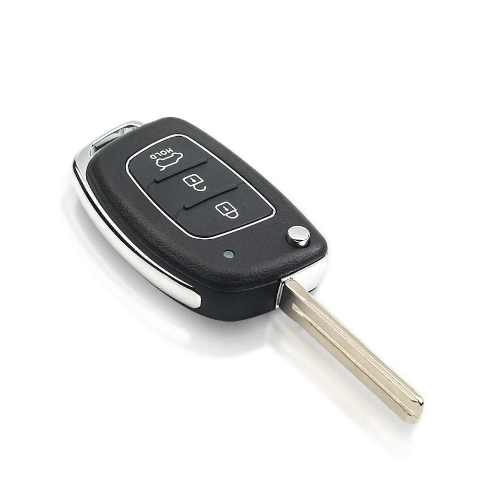 KEYYOU Car Remote Control Key Flip For Hyundai New IX35 IX25 IX45  Santa Fe Sonata ID46 Chip TOY40 Blade