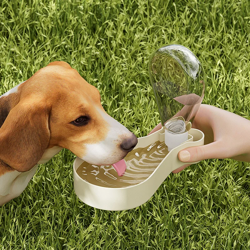 Outdoor Dual Partition Pet Dry Food Box Super Clear Separated Grid Layout Airtight Flip Top Cover Detachable Carry Rope For Dog Jogging Park Visit Daily Long Hour Outdoor Feed Prep dog bowl pet supplies
