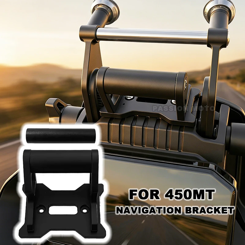 Neu für CFMOTO 450MT 450 MT 2024 2025 Motorrad-Zubehör Aluminium GPS-Telefonhalterung Navigationsverlängerungshalterung MT450