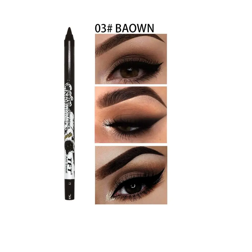 Fashion Waterproof Eyeliner Pencil Long-Lasting Not Blooming Colored Eyeliner Gel Pen Eye Makeup