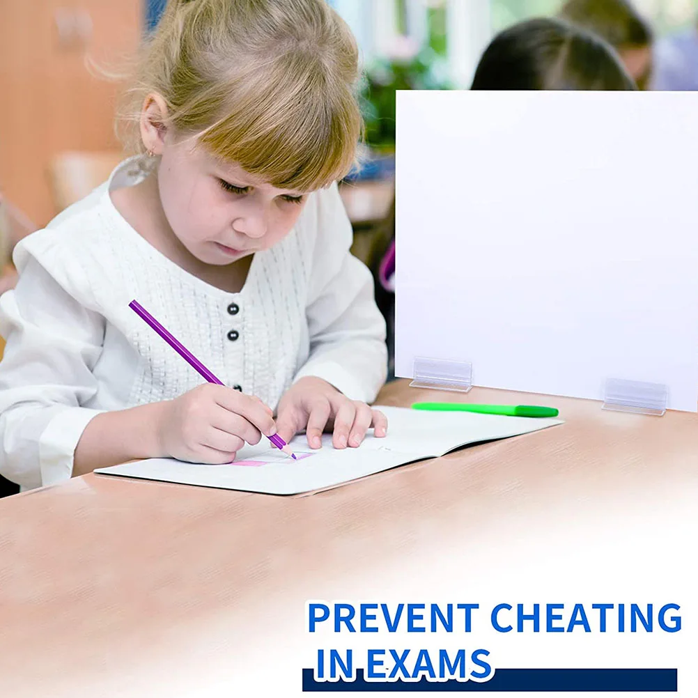 

16Pcs Information Sign Holder PVC Shield Desk Plate for Supermarket Shelf Label Restaurant Bakery Reception Sneeze Guard Rack