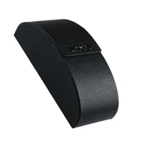 Estuche portátil para gafas de sol a prueba de golpes, caja de gafas de cuero PU, carcasa dura, caja protectora informal para gafas para viajes y escuela